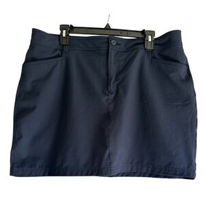 Eddie Bauer Skort Womens Size 16 Navy Stretch Summer‎ Fall Casual Activewear